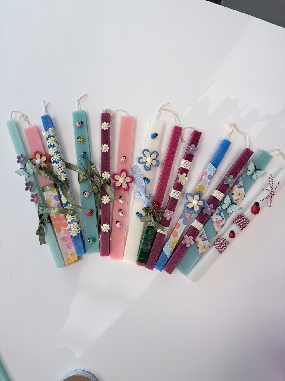 Χειροποίητες Πασχαλινές λαμπάδες